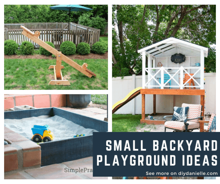 Small Backyard Playground Ideas: Create an Outdoor Playroom! - DIY Danielle®