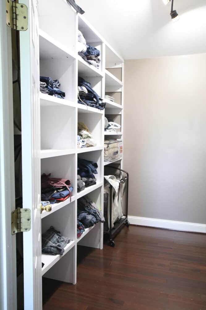 Closet Organizer from One Sheet of Plywood