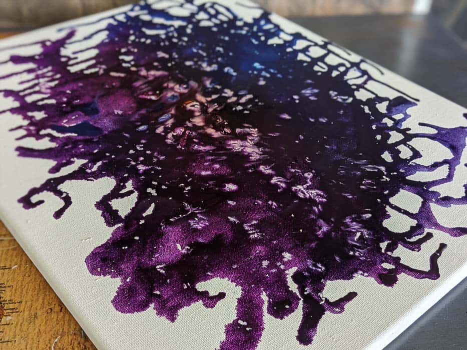 How to Make a Galaxy with Wax Crayon Art DIY Danielle®