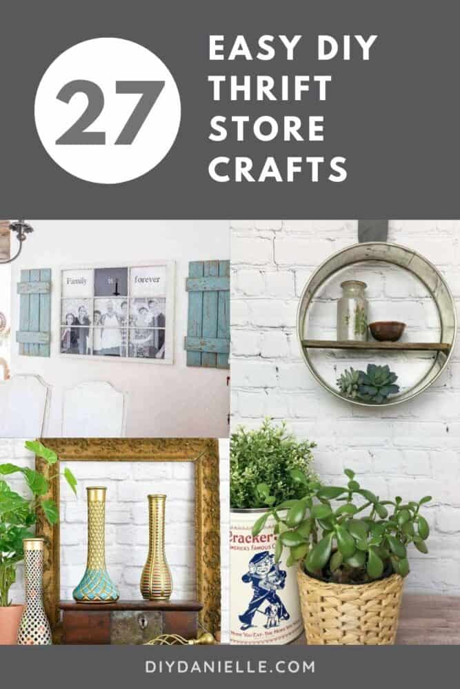 27 Easy to DIY thrift store crafts. Decorating your home doesn't have to be expensive. All you need is a quick trip to your local thrift store and a little creativity. If you need some inspiration, check out these quick and easy thrift store crafts. 