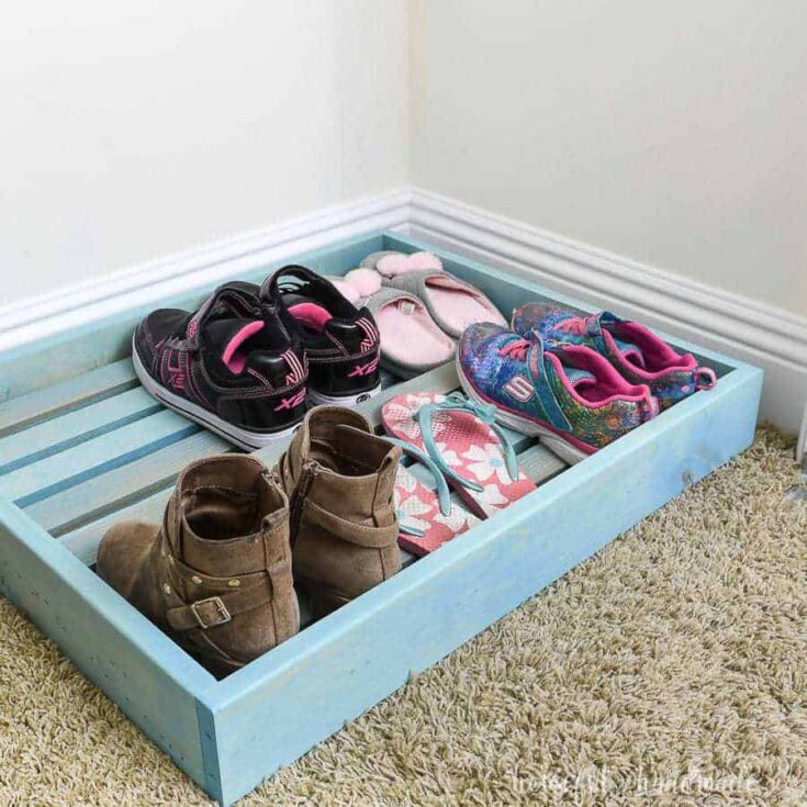 Image for Easy to Build Shoe Organizer Tray