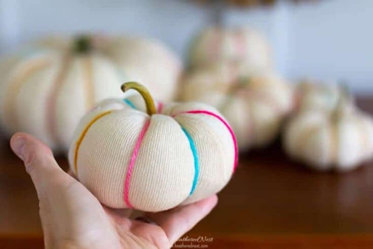 COOL Fall DIY Pumpkin Craft with Mod Podge! - The Heathered Nest