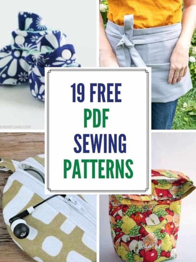 Easy Sewing Patterns with FREE PDF