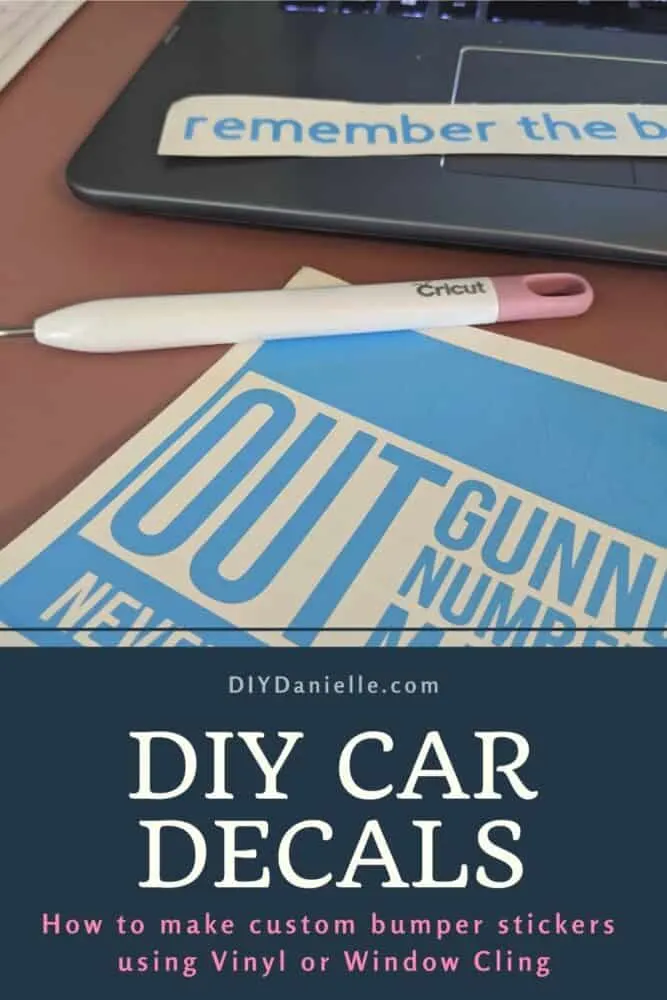 How to make custom bumper stickers for your car using vinyl or window cling.