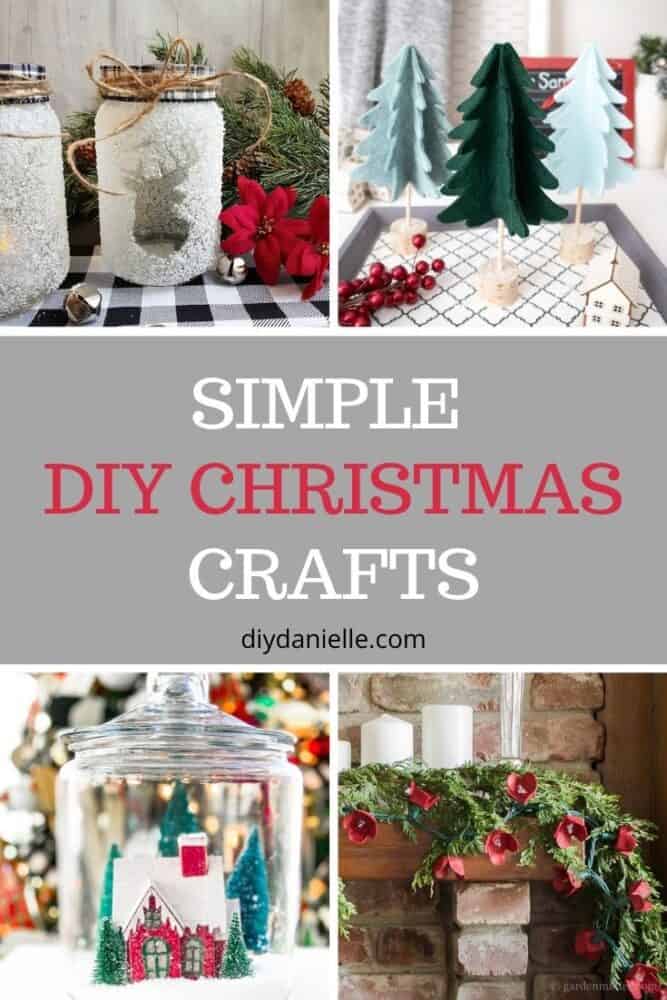 simple diy Christmas crafts pin image