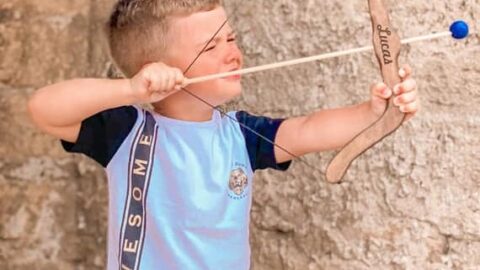 Image for Personalized Bow and Arrows Gift for Kids Montessori Toys | Etsy