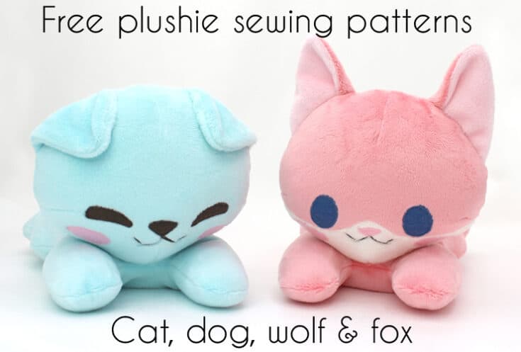 Free stuffed cat sewing pattern and tutorial  Easy sewing projects, Sewing  stuffed animals, Beginner sewing projects easy