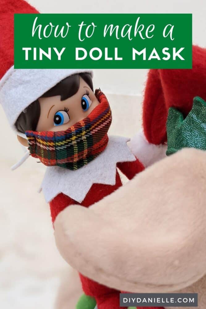 How to make a tiny doll mask for your child's dolls or for the elf on the shelf.