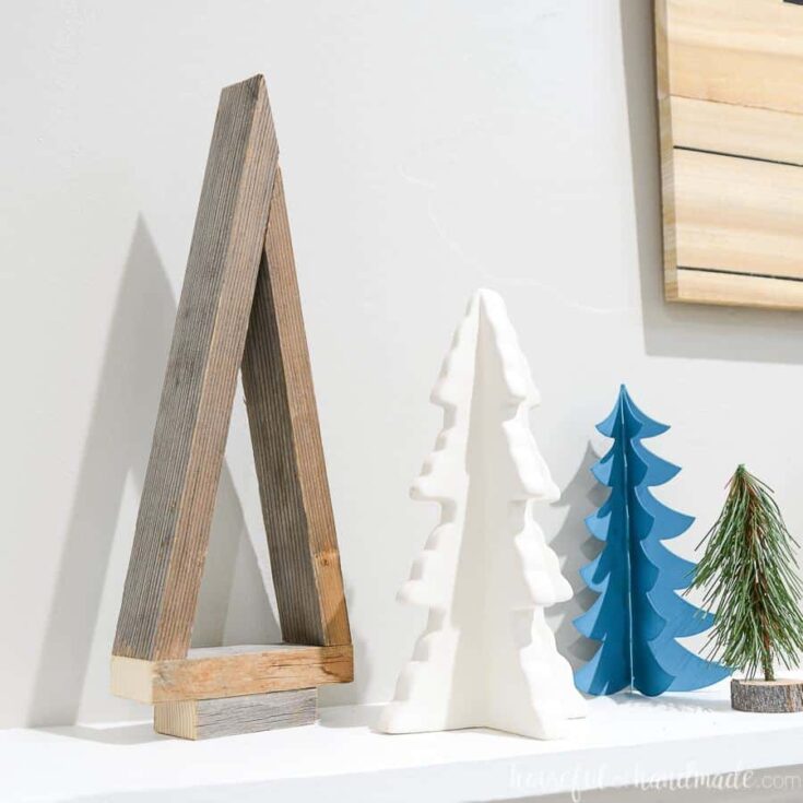Image for Easy Wood Christmas Trees made from 1x2s