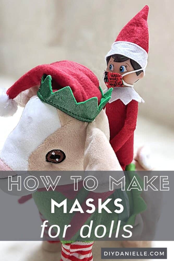 How to make masks for dolls such as the Elf on the Shelf.