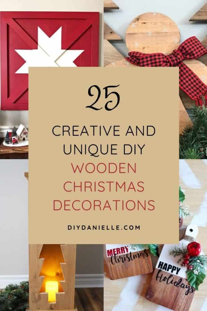 25 DIY wood Christmas decorations