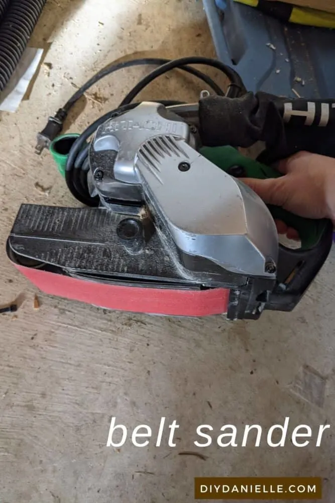 My belt sander. I don't love this sander as the cord frequently gets in the way. I want to replace it with a cordless option.