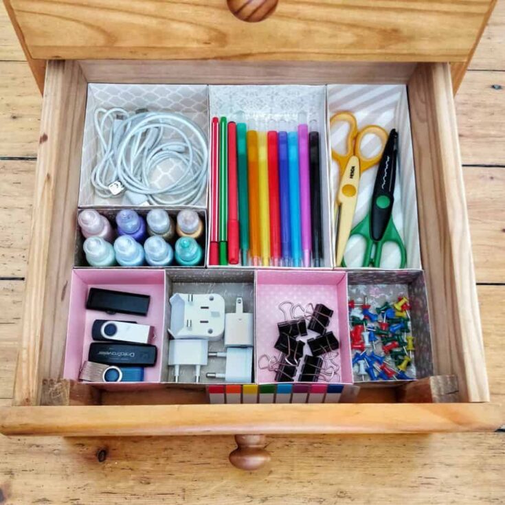 Image for DIY Drawer Dividers Out of Cardboard