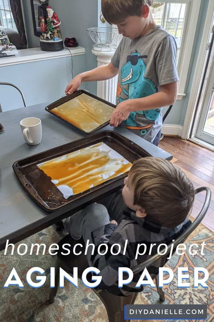 How to Age Paper with Tea - DIY Danielle®