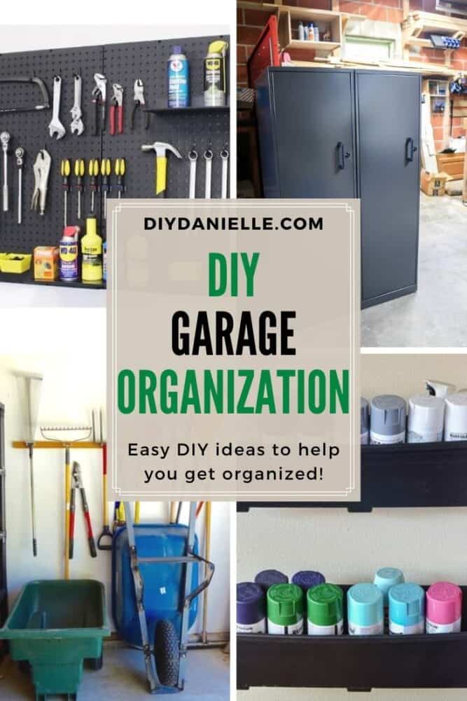 garage storage ideas with four images