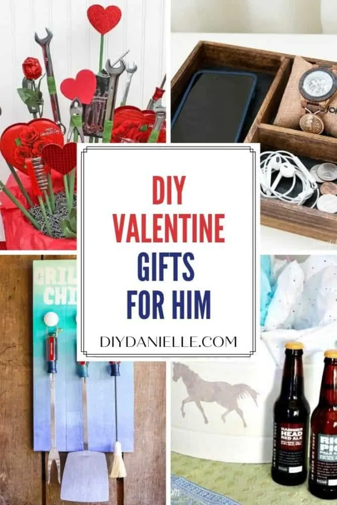 pin image Valentine gifts for him collage of 4