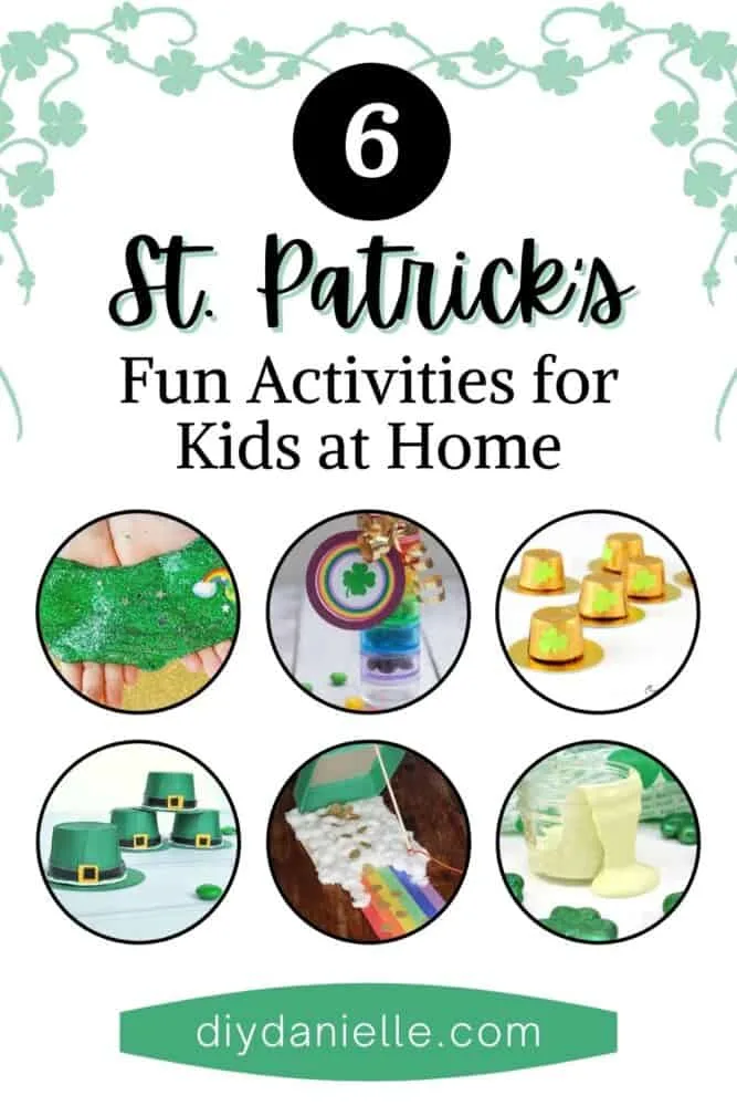 St. Patrick's Day Crafts kids collage