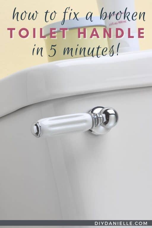 How to Fix a Toilet Handle DIY Danielle®