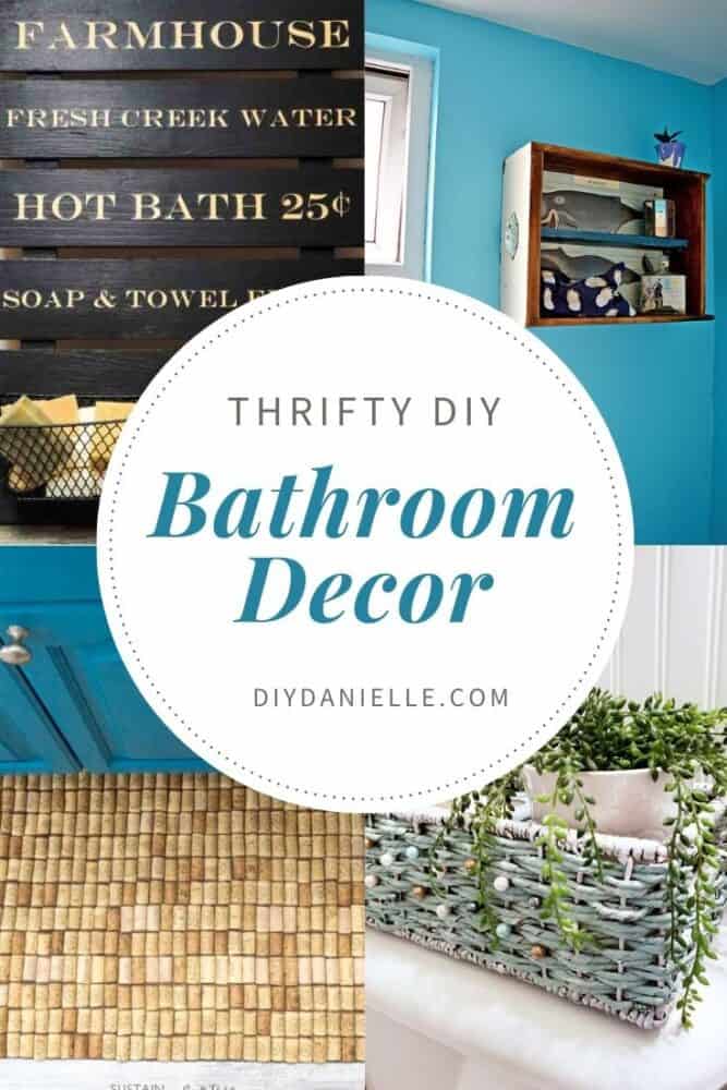 diy bathroom decor collage