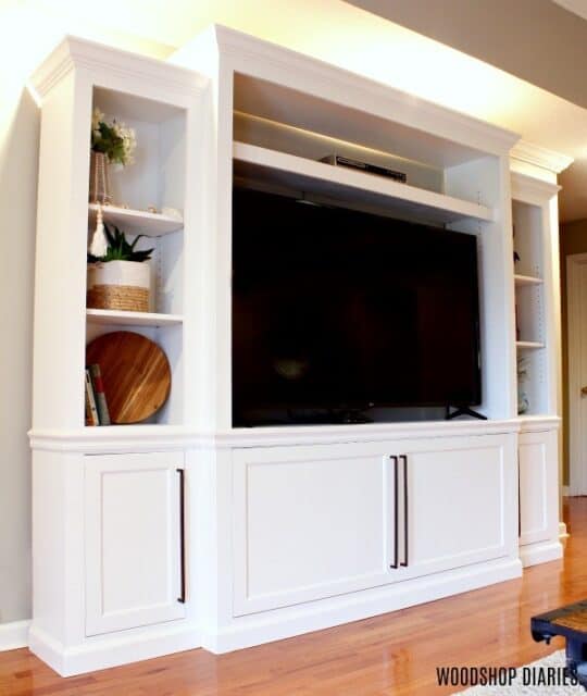 19 Gorgeous DIY Built-In Entertainment Center Ideas - DIY Danielle®