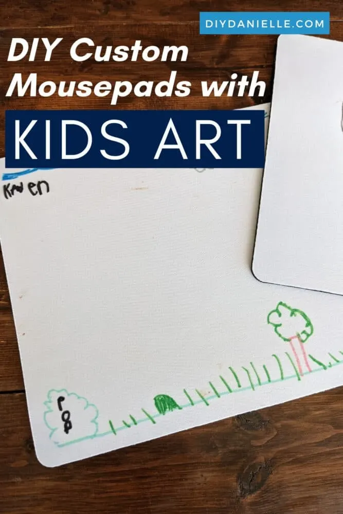 How to make custom mouse pads with your child's art! This is fun and easy with Cricut Infusible Ink Pens.