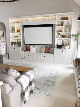 19 Gorgeous DIY Built-In Entertainment Center Ideas - DIY Danielle®