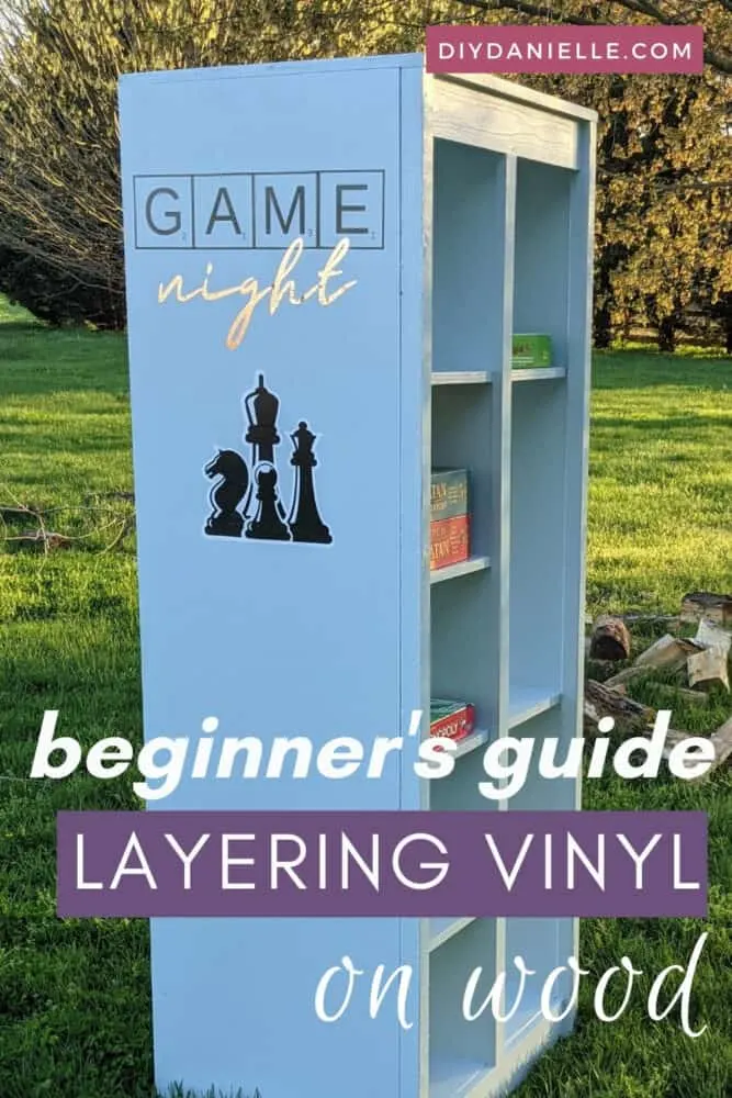 Beginner's Guide to layering vinyl on wood. This is a good guide for using permanent vinyl on wood by itself as well.