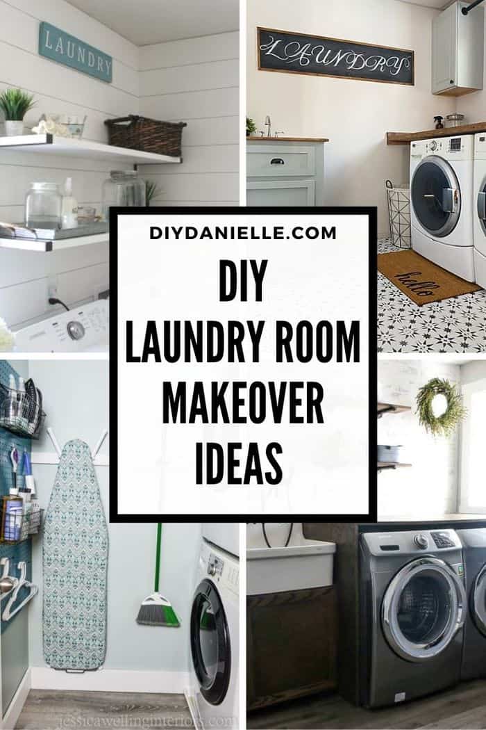 Easy DIY laundry shelf over washer and dryer, Thrifty Decor Chick
