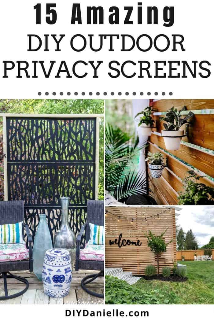 15 Diy Outdoor Privacy Screens, How To Install A Garden Privacy Screen