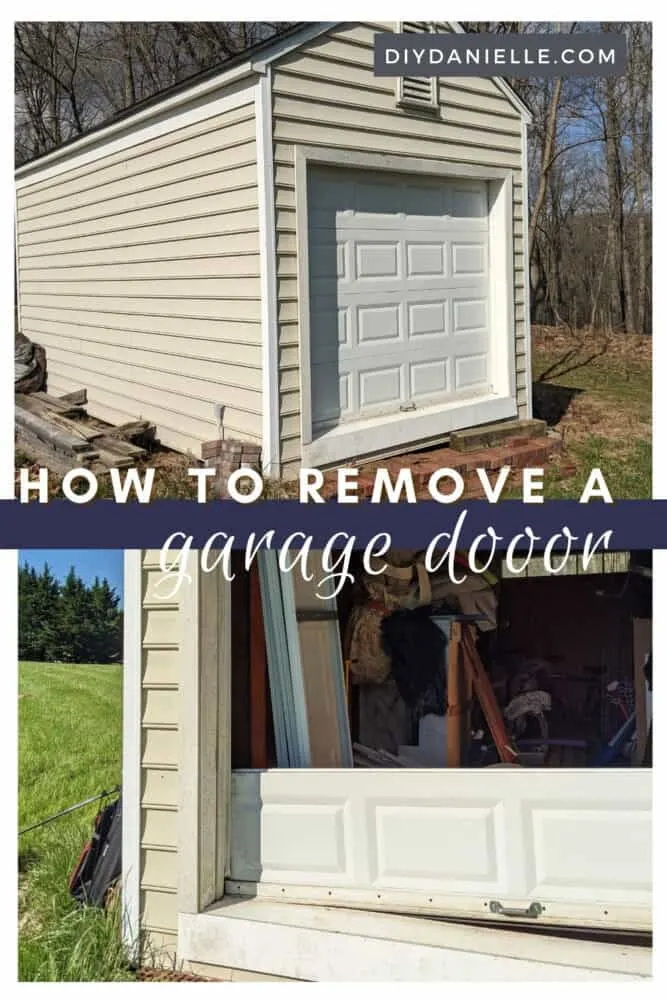 Tutorial on how to remove a garage door on a shed. This was pretty easy and step 1 on converting our shed into an office.