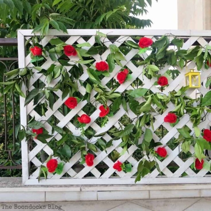 Image for Make an Easy Colorful Fence with Dollar Store Flowers