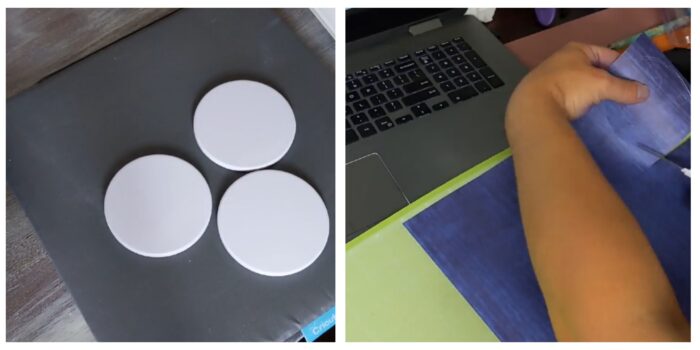 cricut blanks coasters and cutting coaster transfer