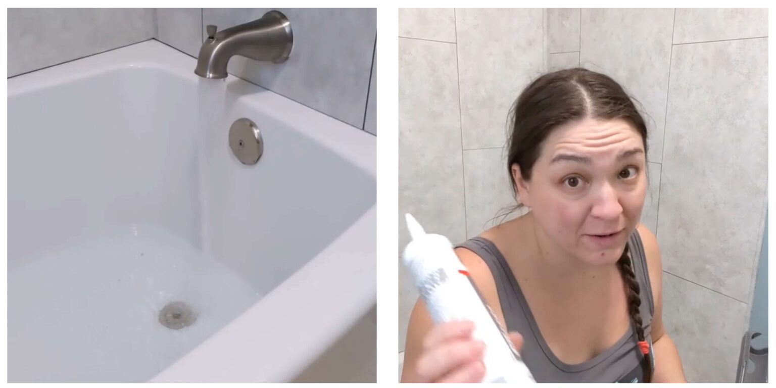 How to Caulk a Shower or Bathtub DIY Danielle®