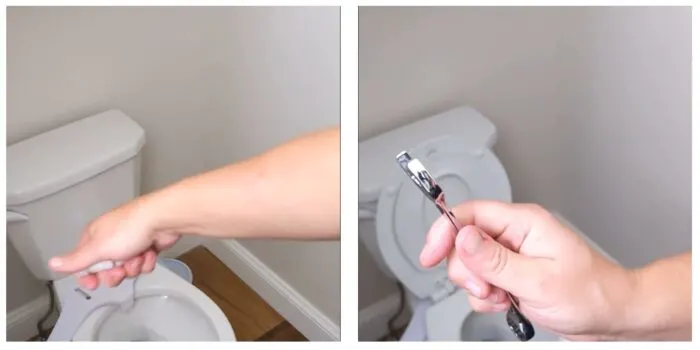 using wrench to add built-in potty