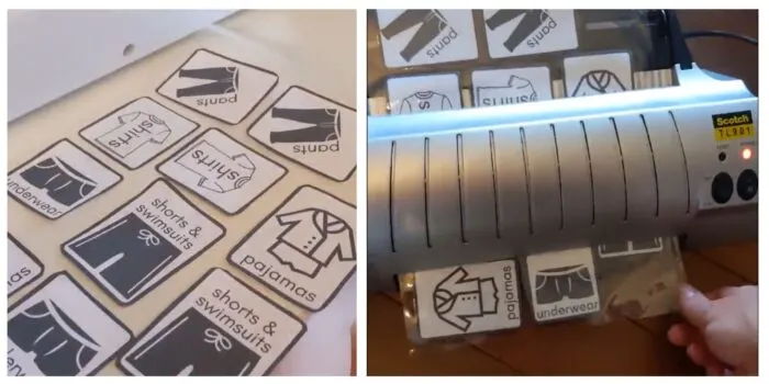 free printables for childrens organizing through laminator