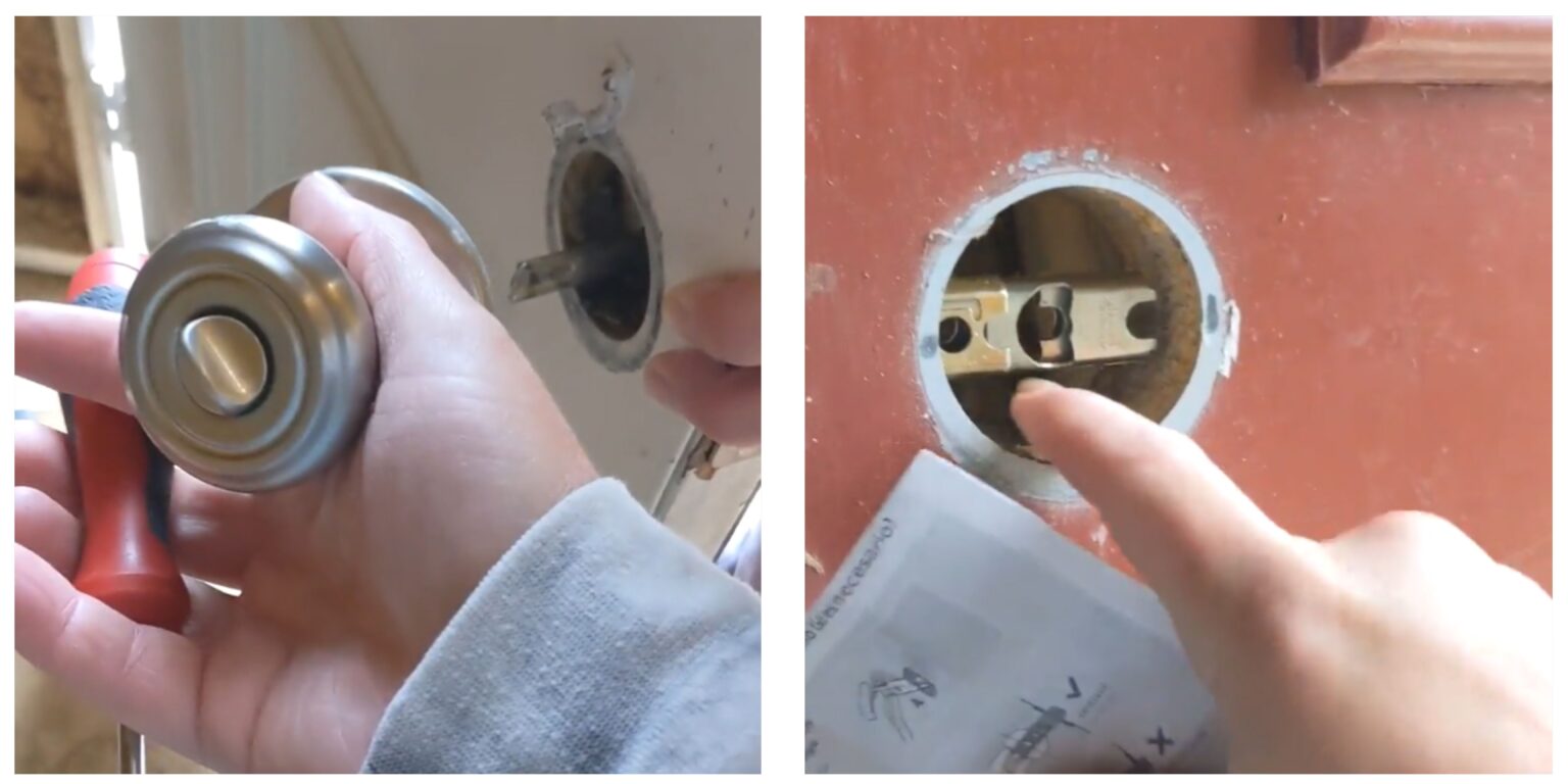 How to Replace an Exterior Door Knob DIY Danielle®