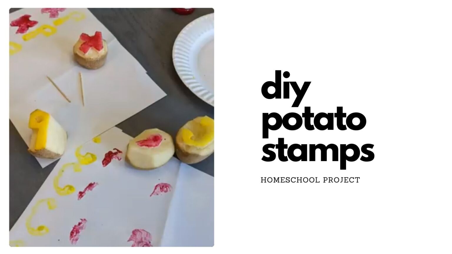 How to Make Potato Stamps DIY Danielle®