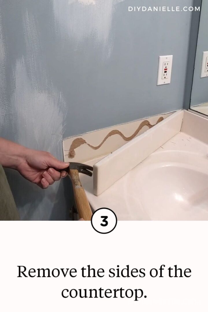 How to Remove a Countertop Ditch the 90s Look! DIY Danielle®
