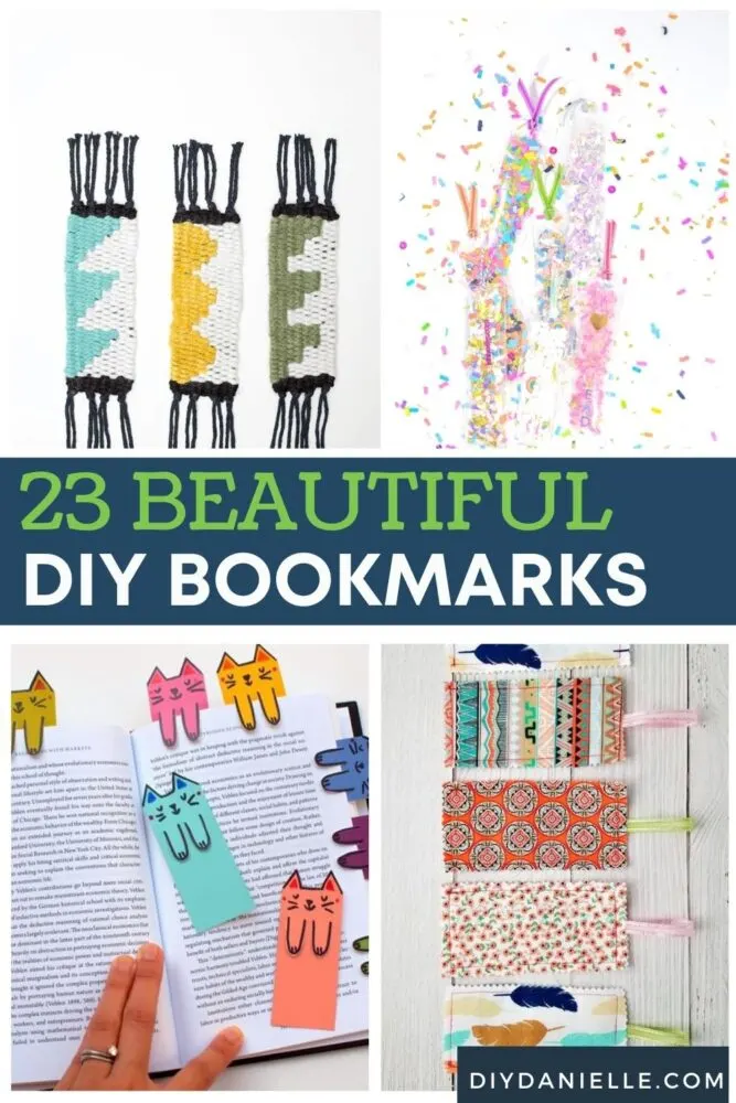 23 diy bookmarks pin collage with text overlay