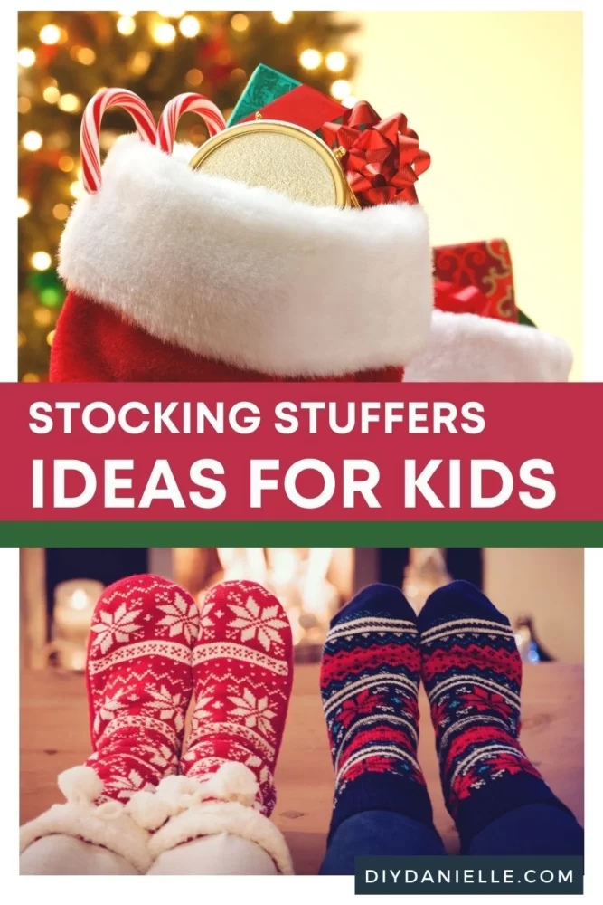 Stocking stuffer ideas for children. Here's some fun ideas to fill their stocking this year. Photo: Full Christmas stockings, Cozy socks by fire.