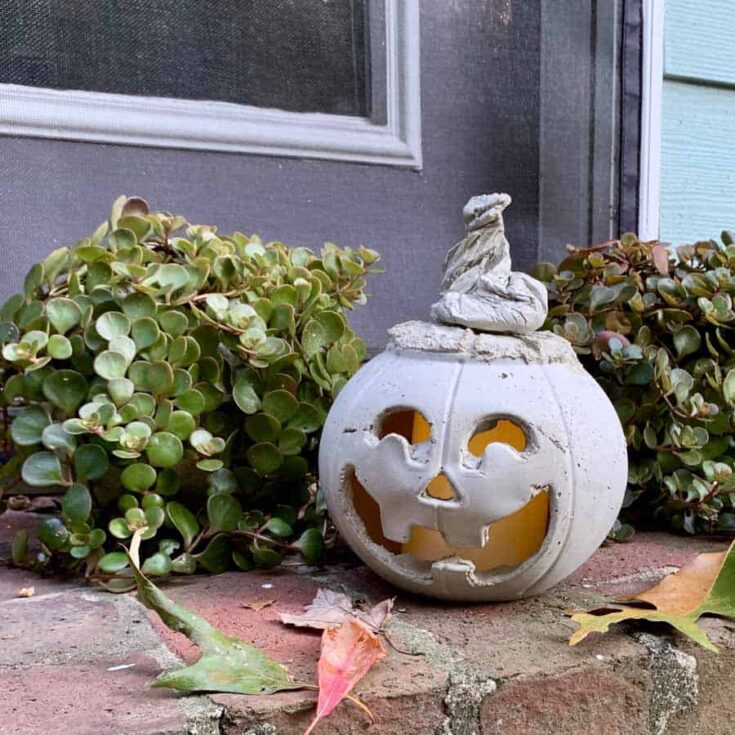 Image for Halloween Cement Jack O' Lantern 
