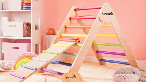 Image for Pikler Triangle Climber with Ramp