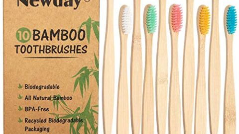 Image for 10-Pack Biodegradable Bamboo Toothbrushes&nbsp;