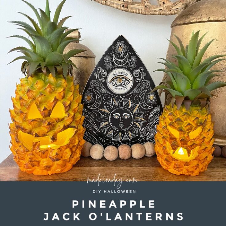 Image for How to make a Plastic Pineapple Jack O Lantern