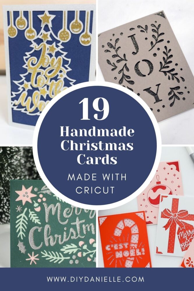 19 Handmade Christmas Cards Made With Cricut