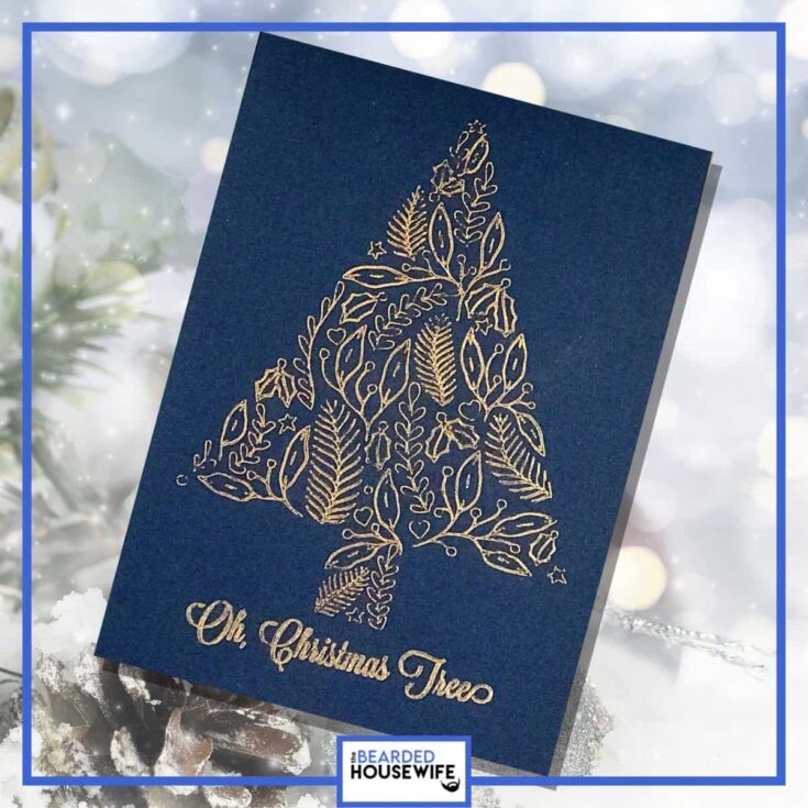 Image for Foiled Christmas Tree Card