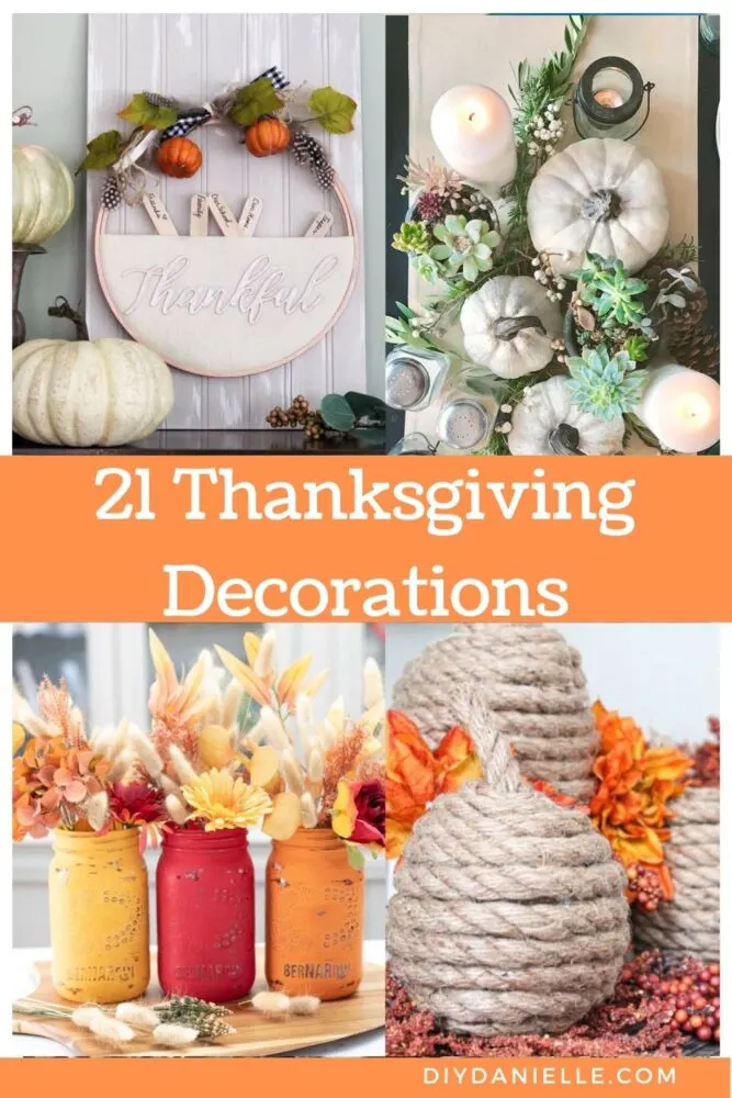 pin collage thanksgiving decorations