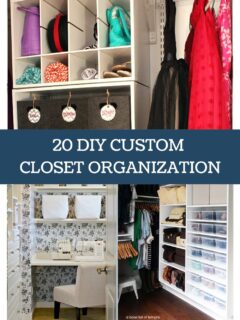 20 diy custom closet ideas pin collage