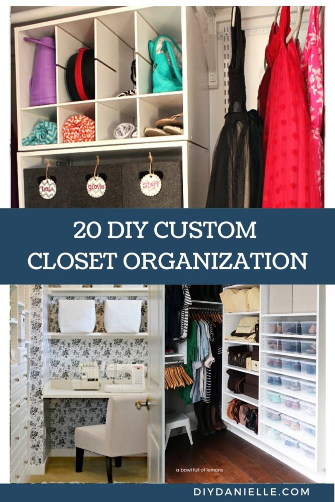 DIY closets pin collage with text overlay
