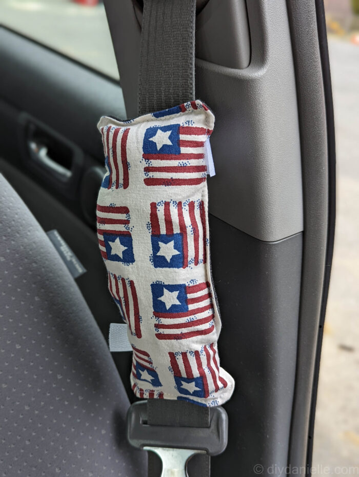 Seat belt cheap pillow diy